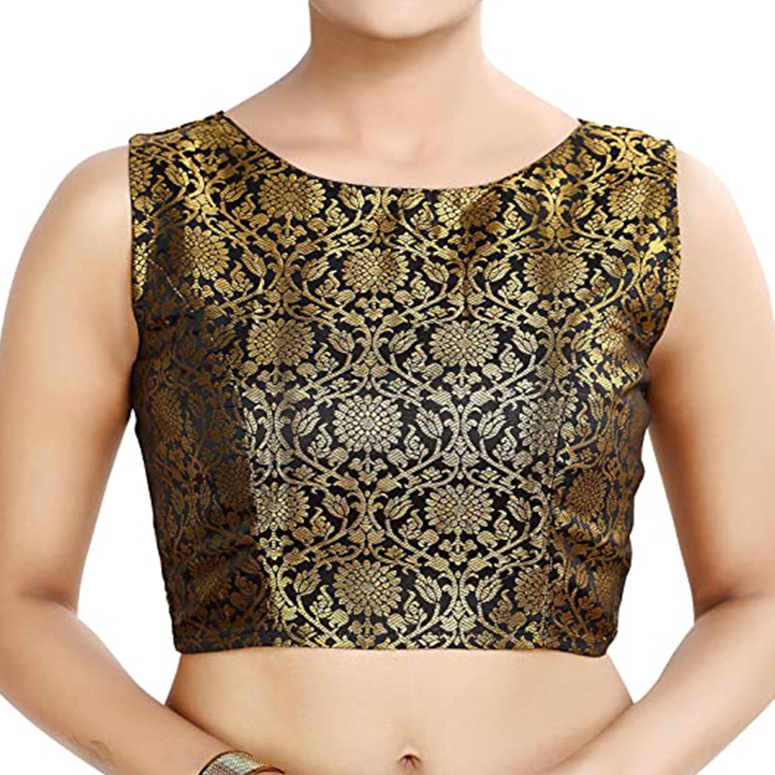 peplum top and saree