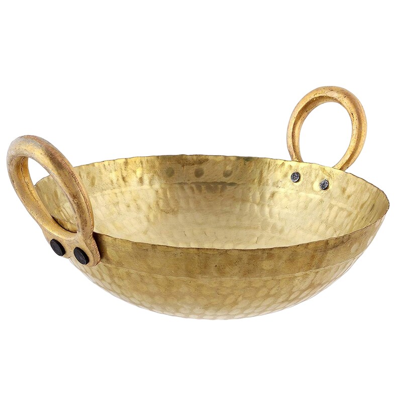 Brass Kadai Food Utensil Kadhai for Cooking Deep Frying Etsy Australia