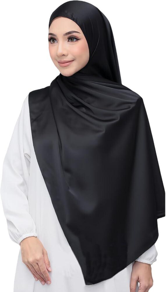 instant satin hijab