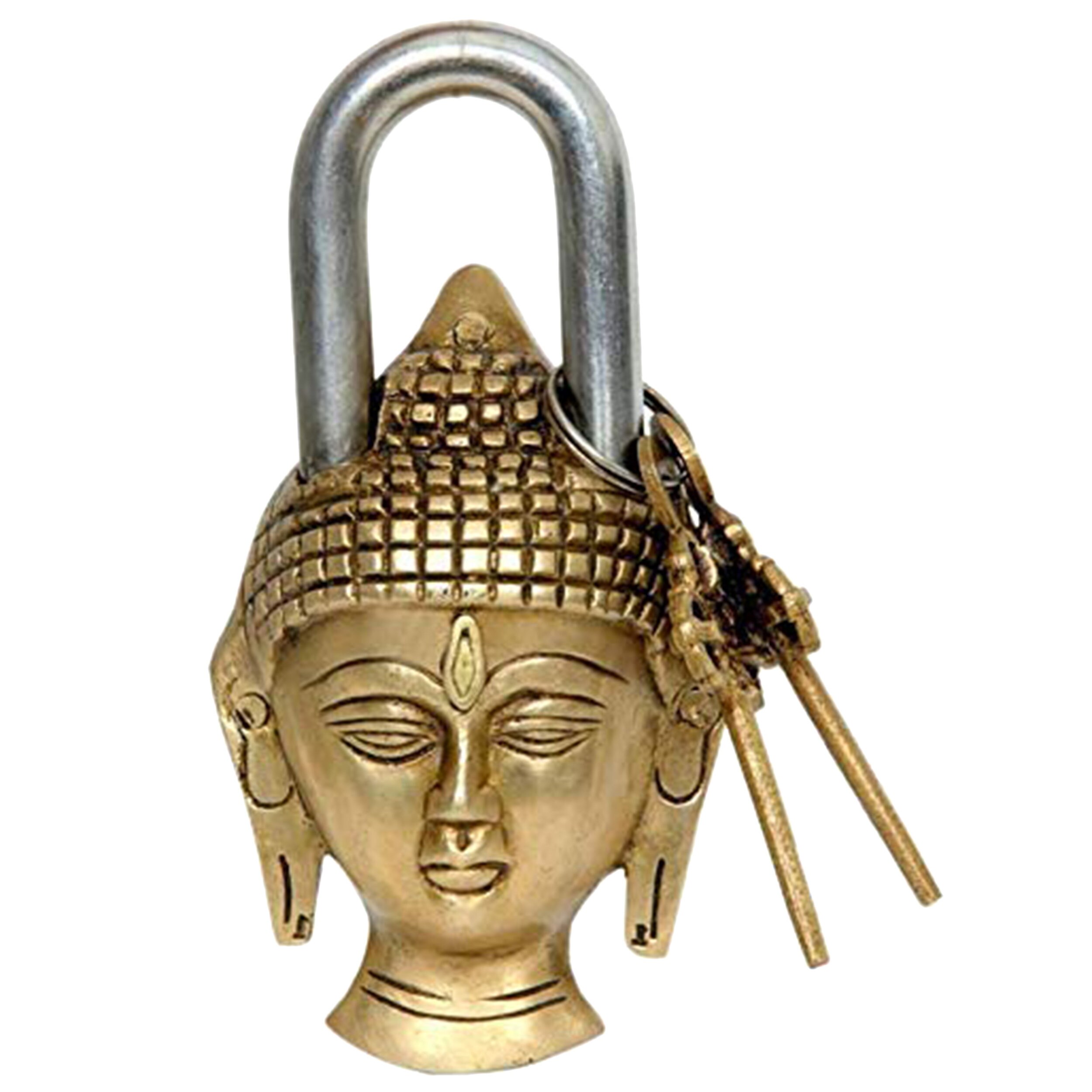 Brass Padlock Unique Home Gate Locks Lock With Key Security Etsy