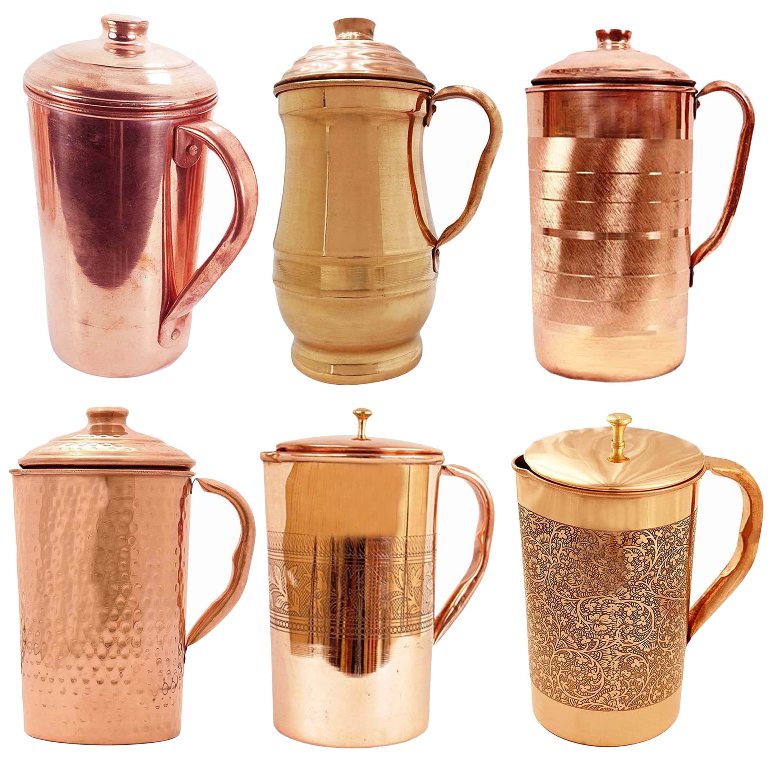 Pure Copper Water Pitcher Jug 1500 ml For Ayurveda Yoga Health Benefits 100% NEW Pure Copper Water Pitcher Jug 1500 ml For Ayurveda Yoga Health Benefits 100% NEW