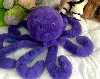 Otto the Octopus 16" Weighted Cuddly Plush Toy Autism ADHD Anxiety Depression BPD