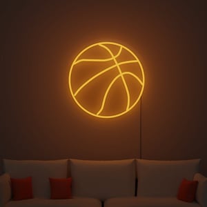 Basketball LED Neon Sign - Light Room Interior Design Neon Sign Wall Art Wall Decor Basketball