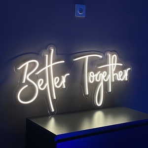 Better Together LED Neon Sign - Neon Sign Wedding Neon Sign Wedding Decorations Love Neon