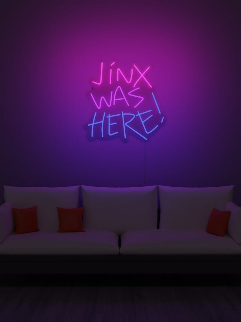 Jinx LED Neon Sign Light Room Interior Design Neon Sign Wall Art Wall