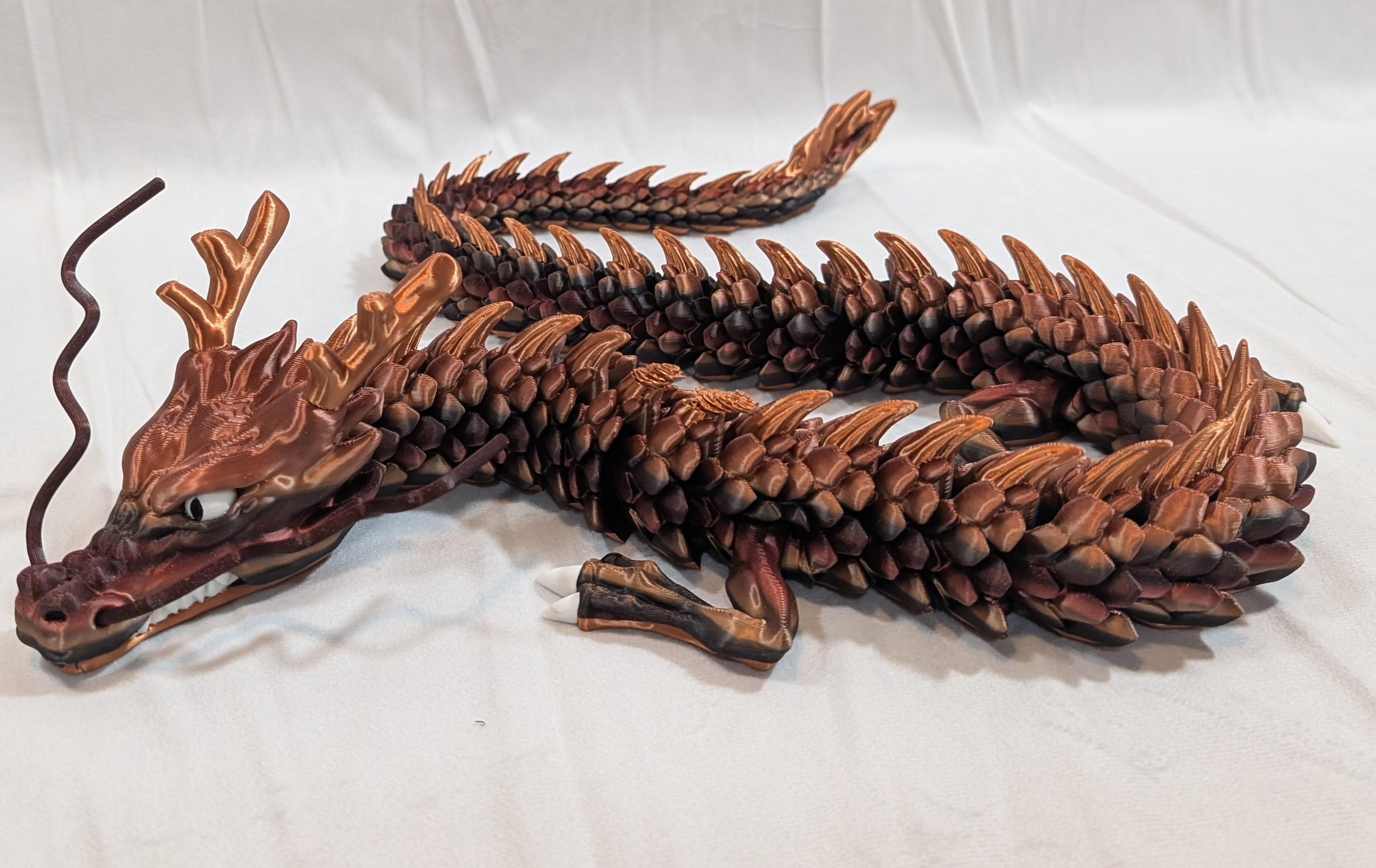3D Printed GIANT Multicolor Dragon - Over 3 FEET LONG 3D Printed GIANT Multicolor Dragon - Over 3 FEET LONG