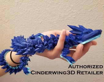 Crystal Dragon - 3D Printed, Articulated, Customizable Colors!