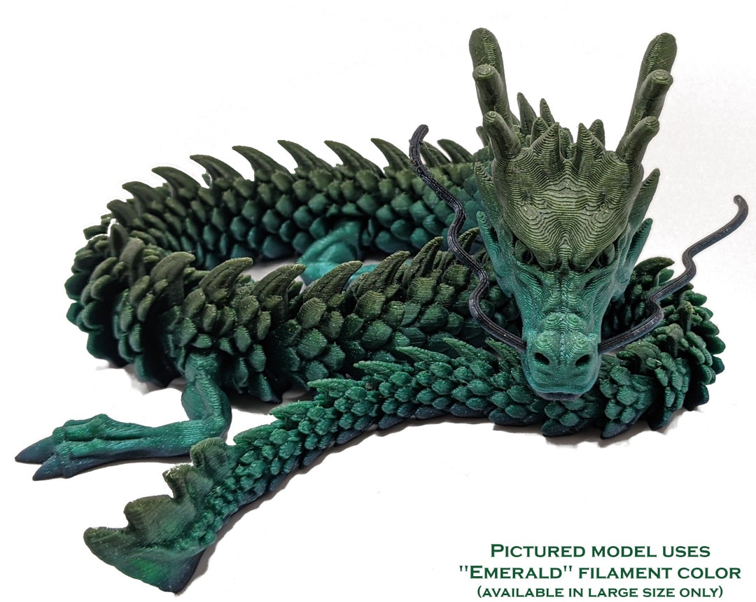 Mythical Dragon - 3D Printed, Articulated, Customizable Colors! - Etsy