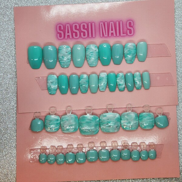 Press on Nails Toe Etsy