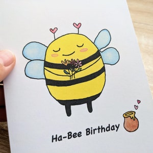 Ha-Bee Birthday, Geburtstagskarte, 100% post-consumer recyceltes Papier