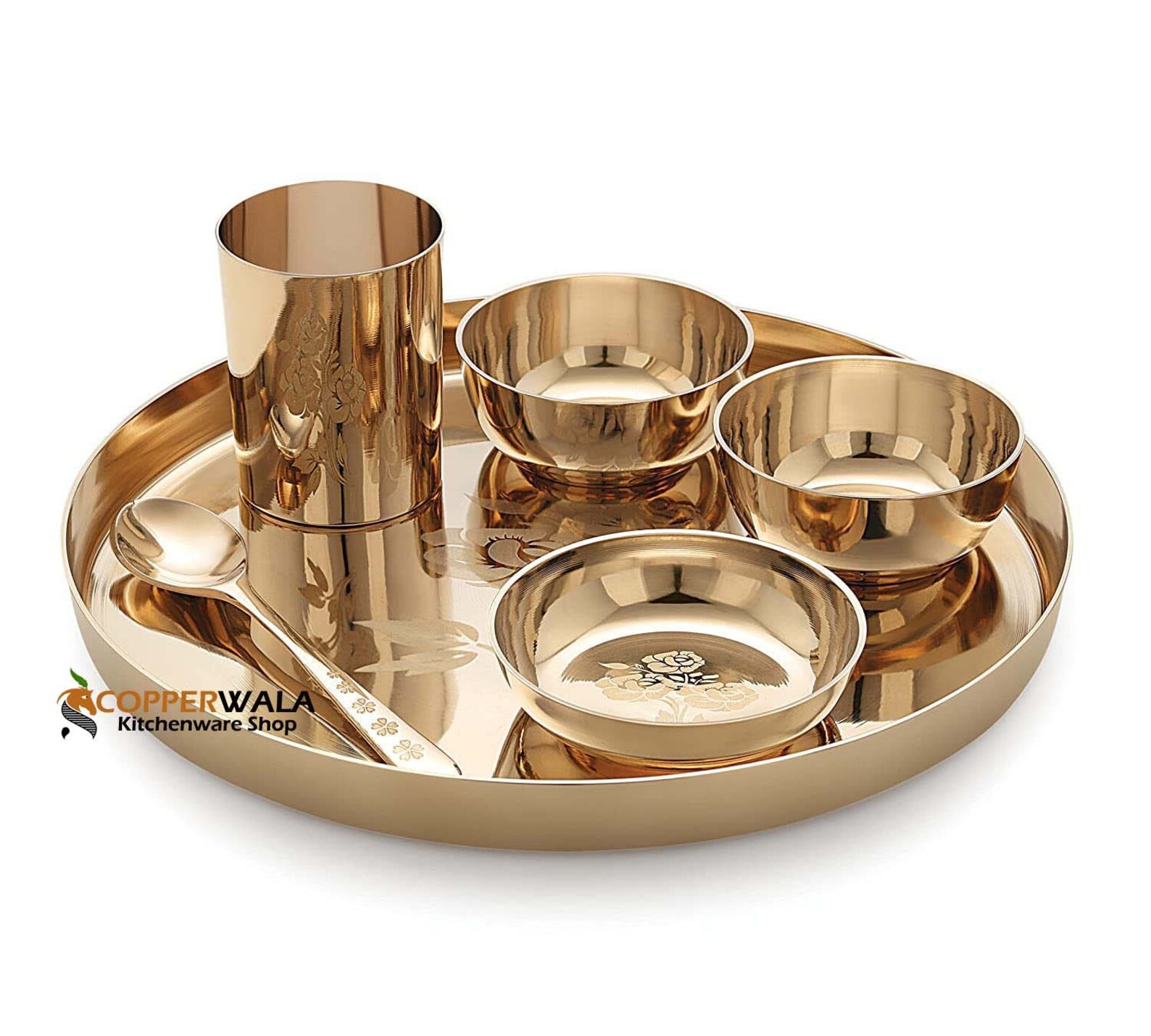 Indian Handmade Pure Bronze Dinner Set Indian pure living Etsy