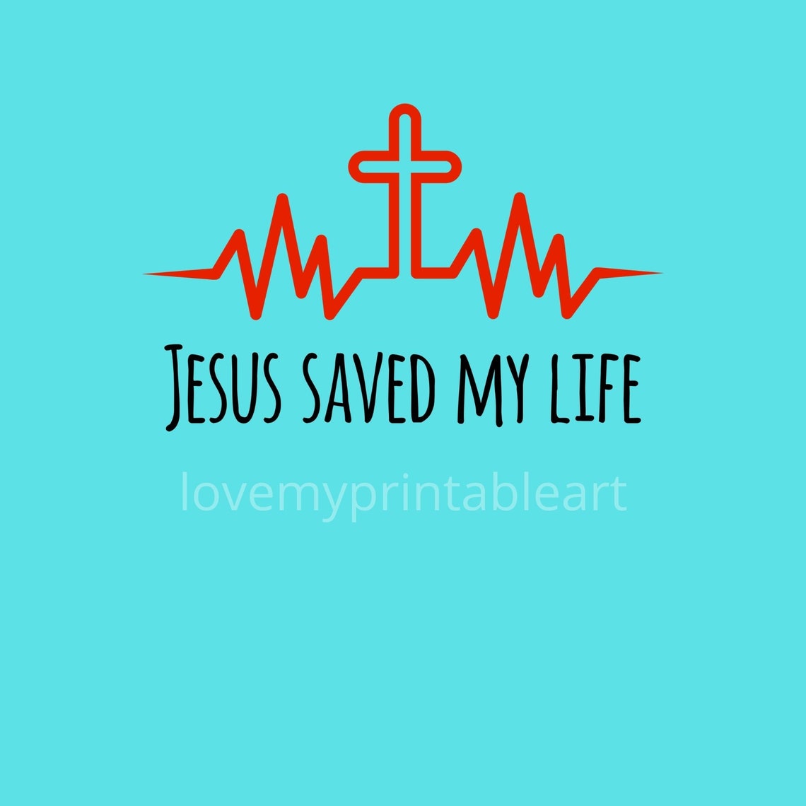 Jesus Saved Me Digital Download Faith PNG Christian Sayings Etsy