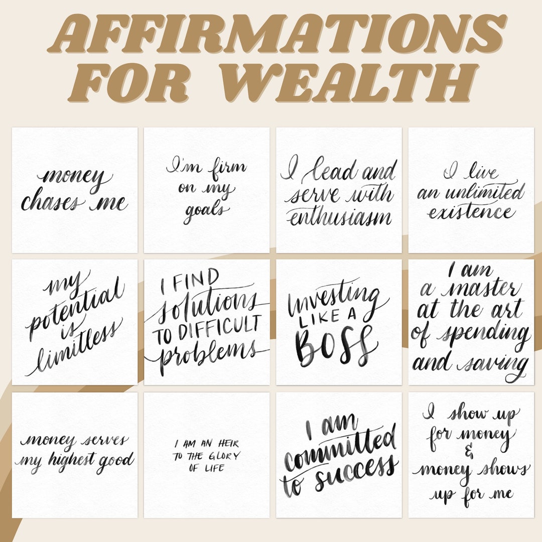 Wealth Affirmations for Abundance, Money Mantras for Success and Abundance, Prosperity Vision