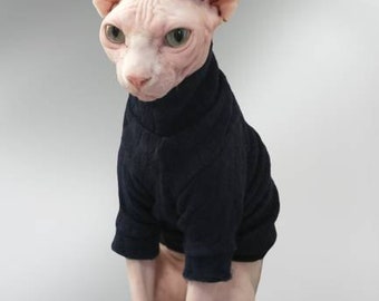 Cable Knit Sweater Sphynx Shirt