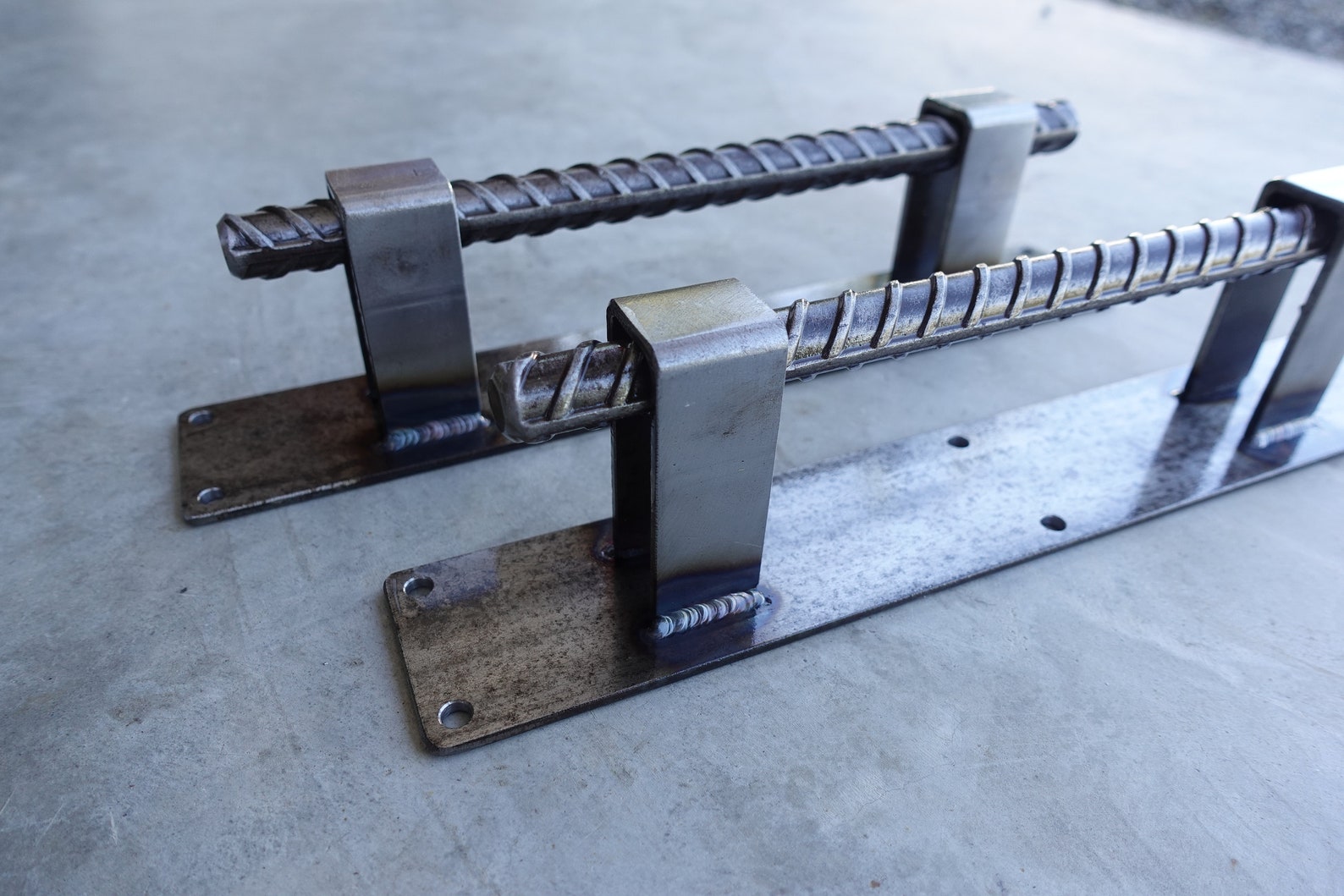 Industrial Modern steel rebar door handle pull TIG Etsy