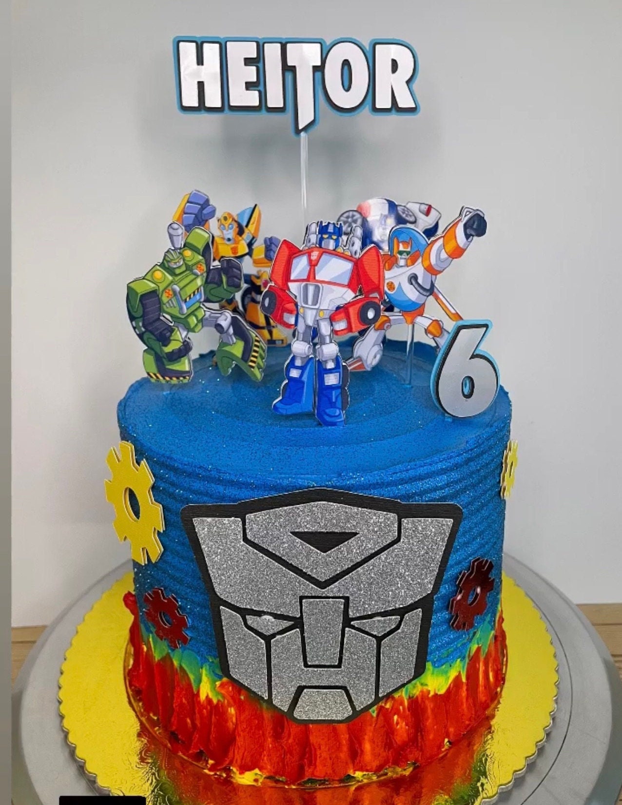 Transformers: Rescue Bots Academy Blades Edible Cake Topper Image ABPI – A  Birthday Place