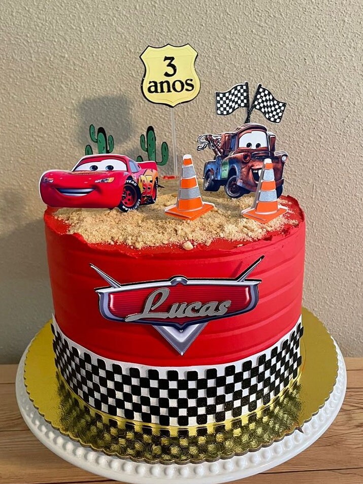 Cars Theme Cake Topper -  Finland