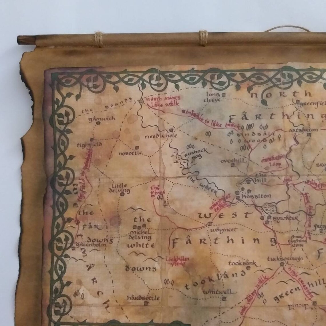 The Shire Map Map of Middle Earth Lord of the Rings Map | Etsy
