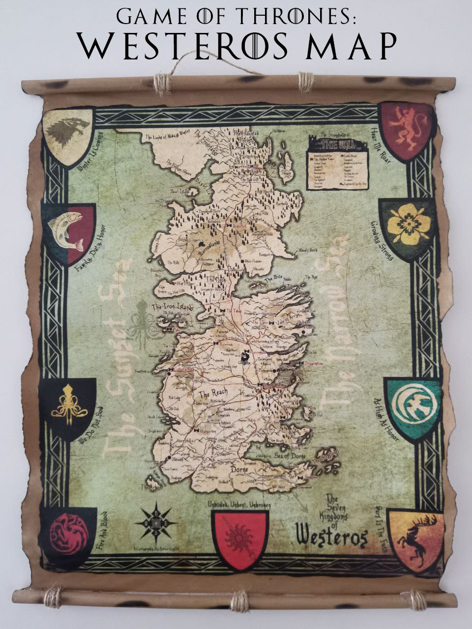 Game of Thrones Westeros Map Kings Landing Map Got Map Etsy Norway