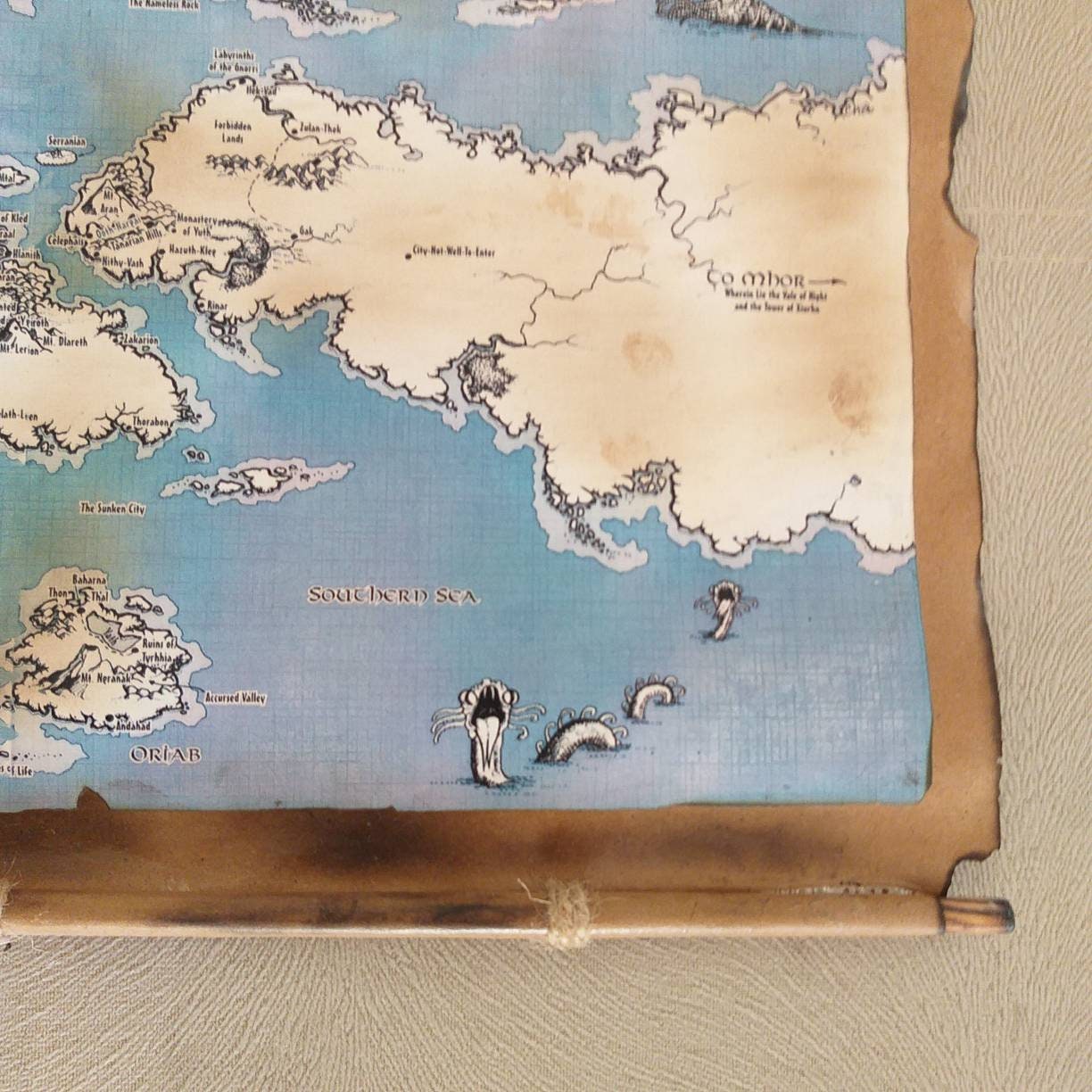 HP Lovecraft Map of The Dreamlands Handmade Scroll Fantasy  Etsy