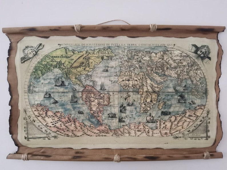 The World in 1565 Vintage Old World Map 1565 Old Map Antique | Etsy