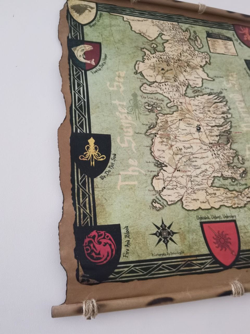 Game of Thrones Westeros Map Kings Landing Map Got Map Etsy