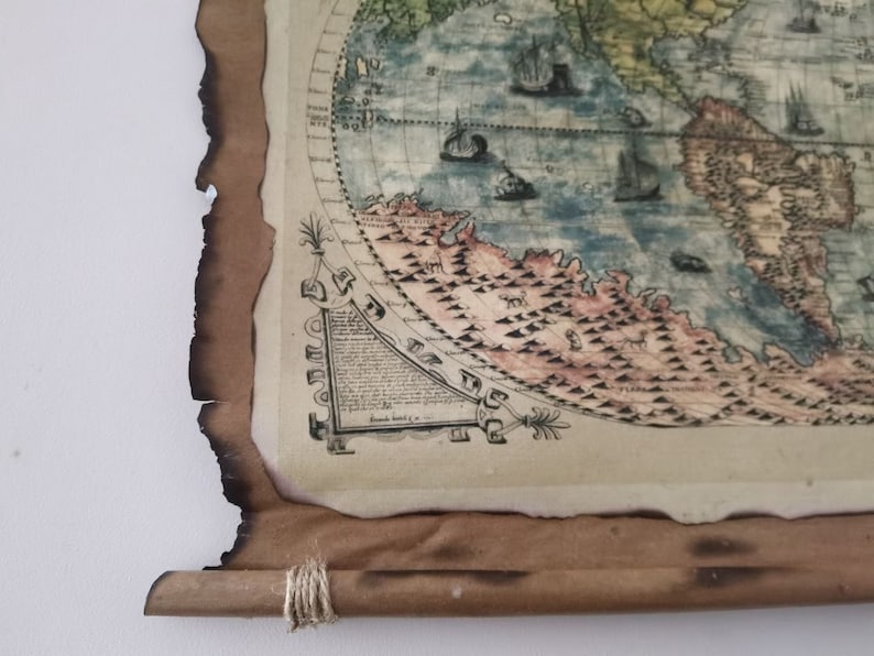 The World in 1565 Vintage Old World Map 1565 Old Map Antique - Etsy UK