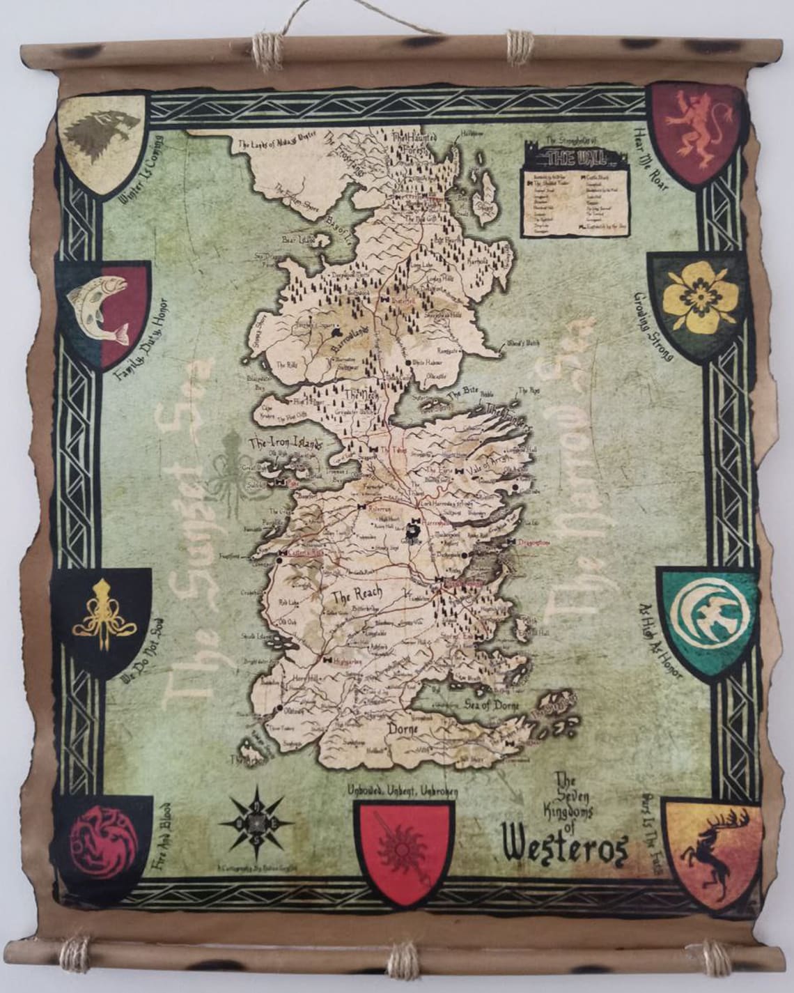 Game of Thrones Westeros Map Kings Landing Map Got Map Etsy UK