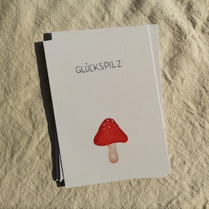 Postkarte GLÜCKSPILZ