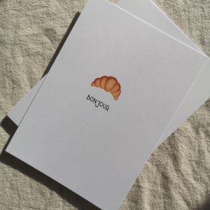 Postkarte CROISSANT BONJOUR