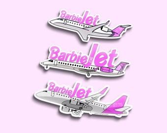 Barbie Blue Jumbo Jet Airplane By Mattel