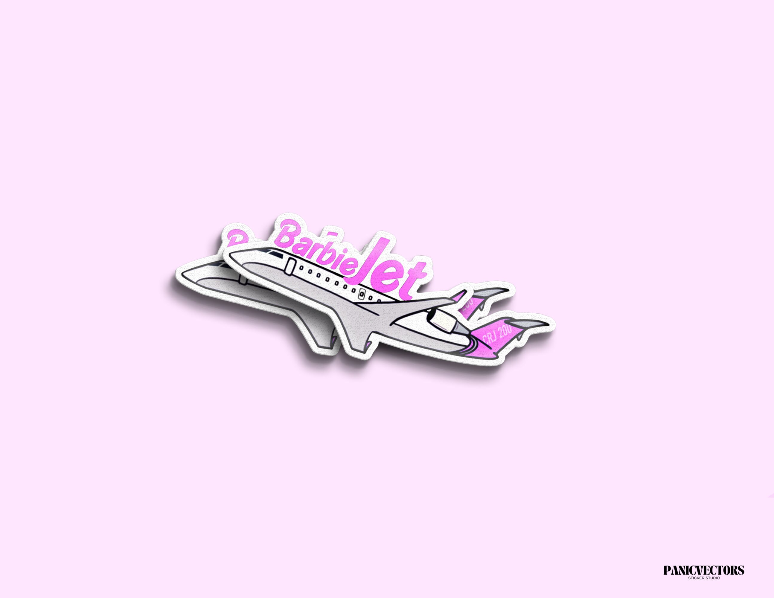 Barbie Jet Embraer E175 190 CRJ200 E145 Aviation Glossy Vinyl Sticker Decal Water resistant Water Bottle Sticker Pilot Gift Etsy