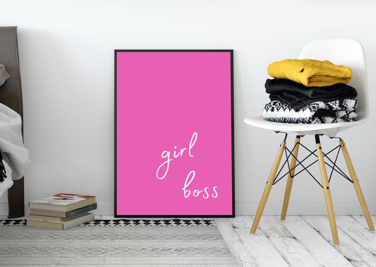 Girl Boss Poster Poster Digital Poster Printable Wall Art Etsy