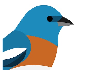 Lazuli Bunting - Vivid Series - Fine Art Bird Print