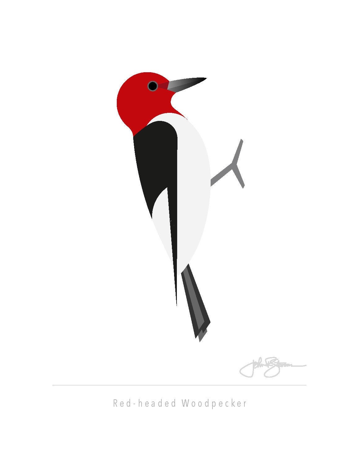 Red-headed Woodpecker - Fine Art Print - Etsy