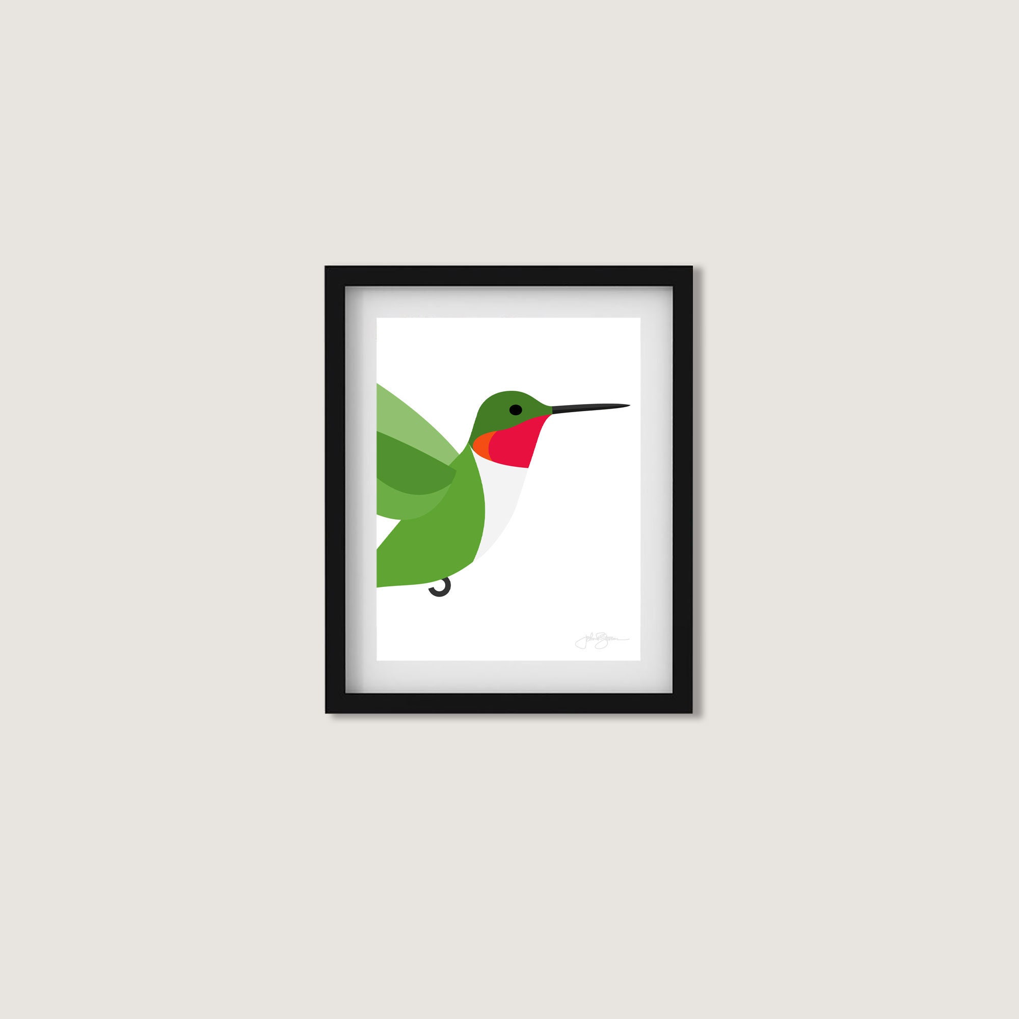 Ruby-throated Hummingbird - Vivid Series - Fine Art Print - Etsy