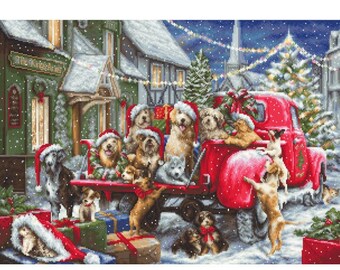 Luca-S Petit Point G709 – Kit Punto Croce 'Il Calore Dell'Amicizia' – 55 Colori, Cotone, 22.5x18 Cm