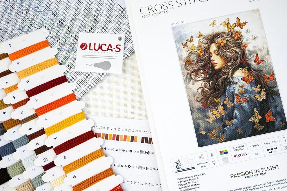 Counted Cross Stitch Kit, Luca-s, BU5085, 16 Count Aida - Etsy