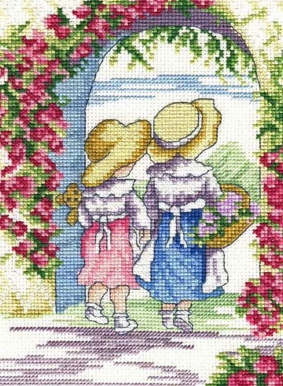 Counted Cross Stitch Kit All Our Yesterdays English Roses Etsy