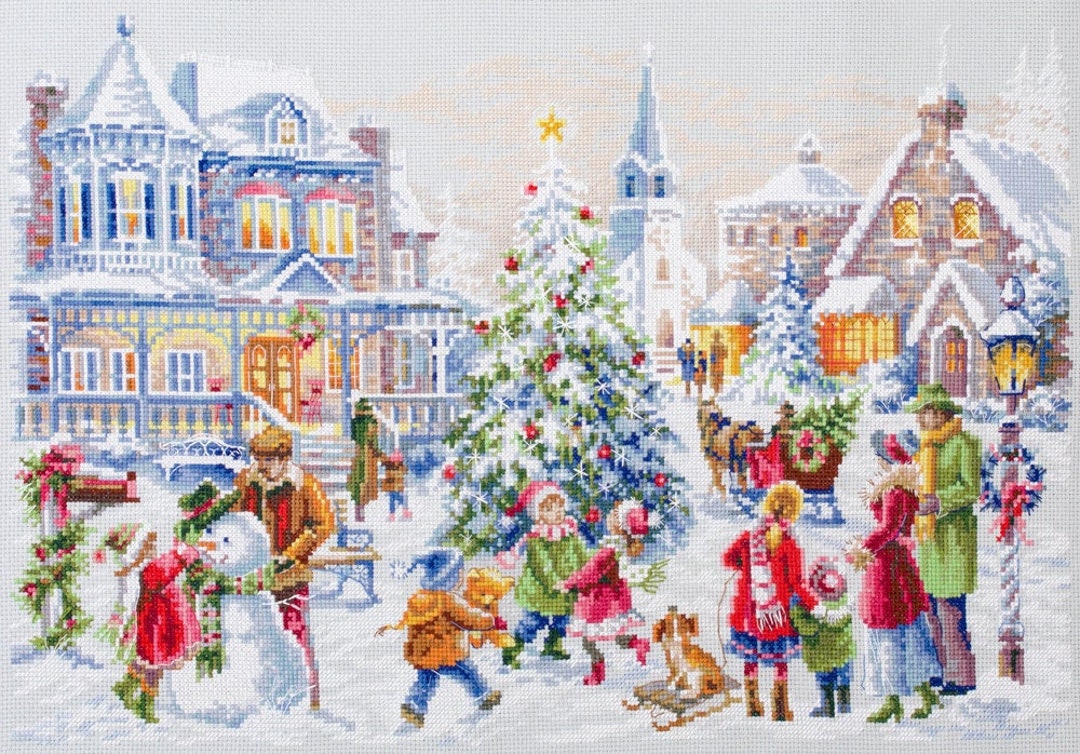 Counted Cross Stitch Kit, Magic Needle, Christmas Eve, 100-250, 14