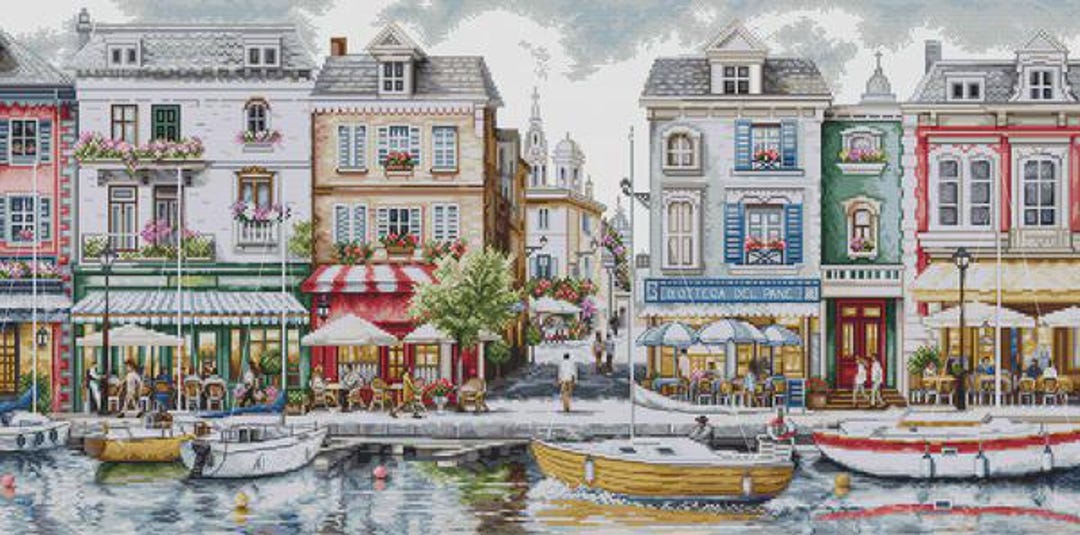 NEW, Counted Cross Stitch Kit, Luca-s, Quayside, BU5103 - Etsy