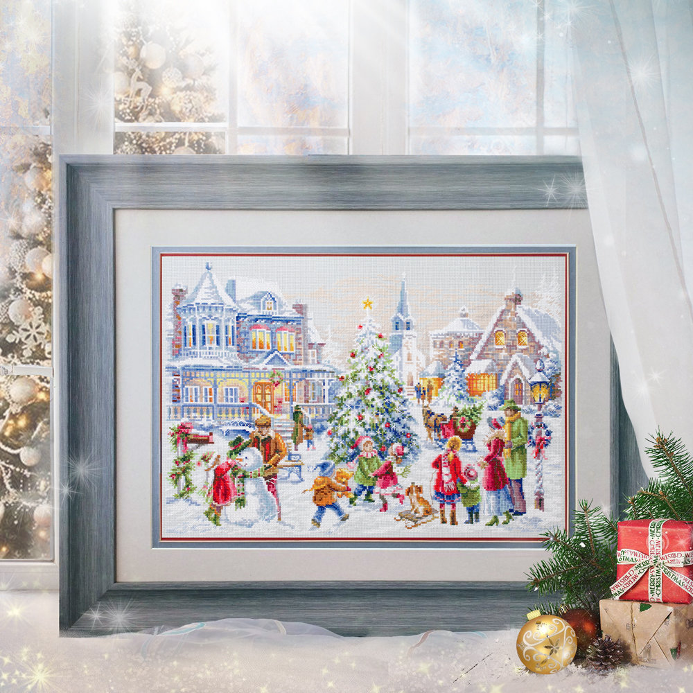 Counted Cross Stitch Kit, Magic Needle, Christmas Eve, 100-250, 14