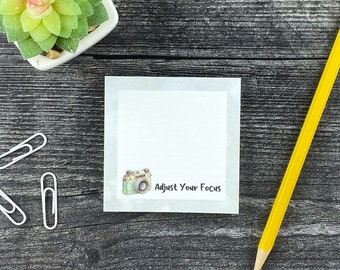 Adjust Your Focus Positive Affirmation Sticky Note Pad