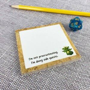 Gamer&#39;s Office Supplies - Side Quest Sticky Notes
