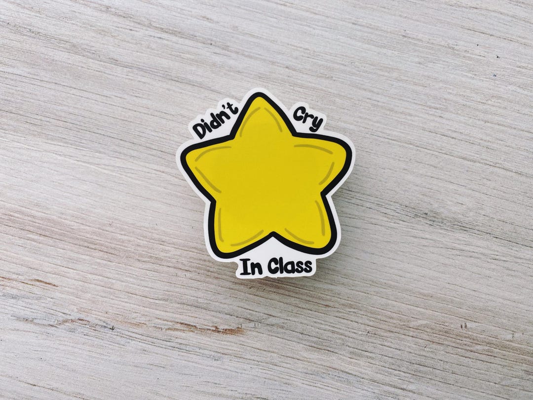 Gold Star School Sticker for Students – Funny Academic Mood - Etsy