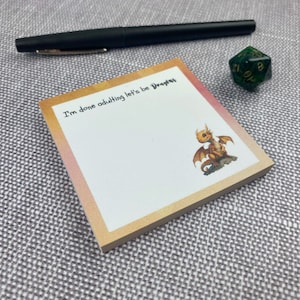 Dragon-Inspired Sticky Notes - Ideal for Fantasy Lovers