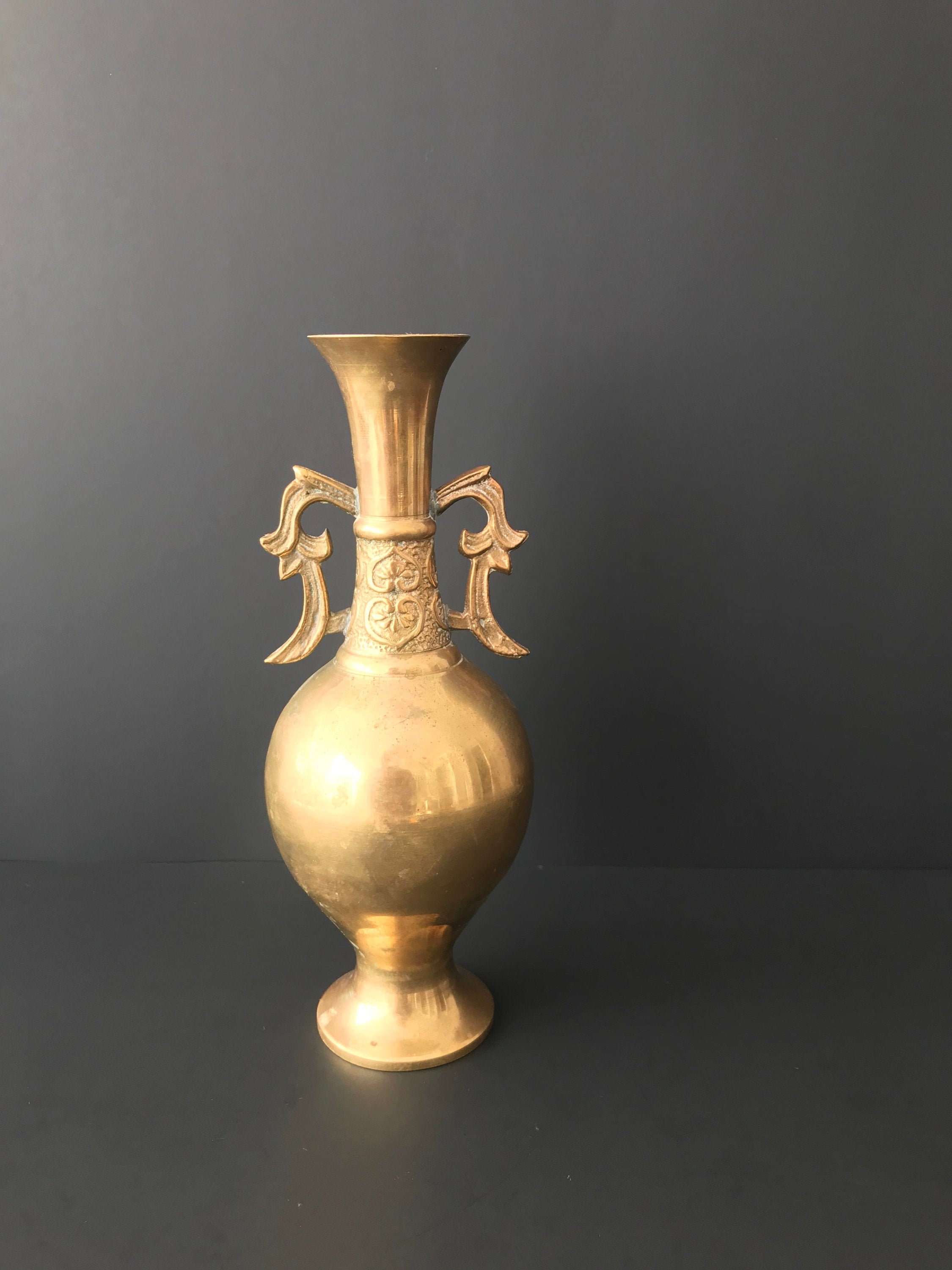Vintage Brass Bud Vase Style