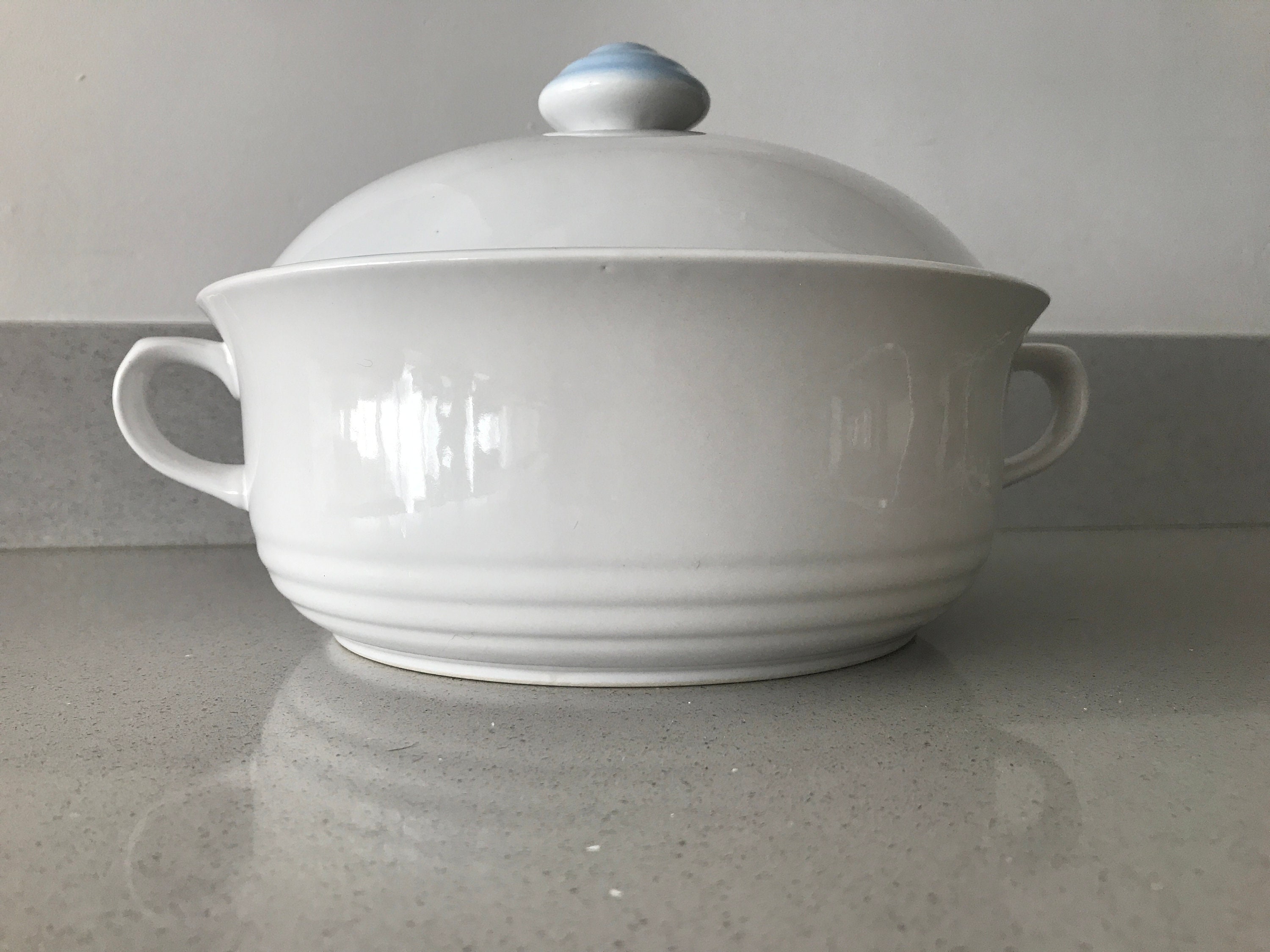 Japanese Fascino Stoneware 2 Quart Bakeware Dish, Ceramic Ovenware