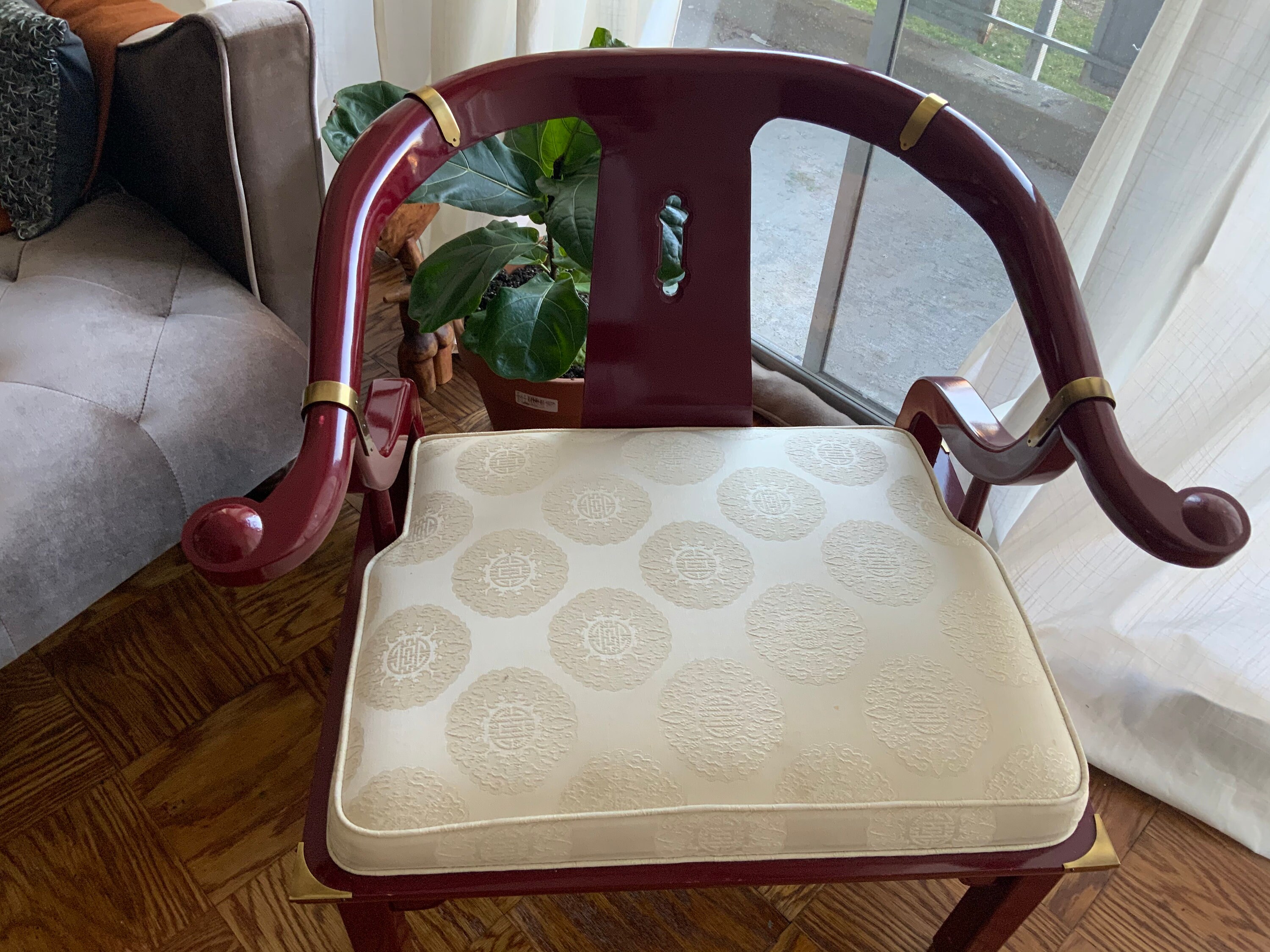 Asian Horseshoe Chair / Lounge Chair / Arm Chair Etsy