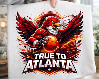 Hawks Basketball PNG, Basketball Clipart, Spieltag Design (digitaler Download)
